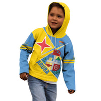 Custom Aruba Football Kid Hoodie 2025 Coat Of Arms Style
