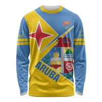Custom Aruba Football Long Sleeve Shirt 2025 Coat Of Arms Style
