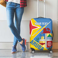 Custom Aruba Football Luggage Cover 2025 Coat Of Arms Style