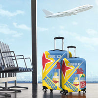 Custom Aruba Football Luggage Cover 2025 Coat Of Arms Style
