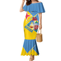 Custom Aruba Football Mermaid Dress 2025 Coat Of Arms Style