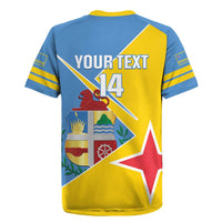 Custom Aruba Football Rugby Jersey 2025 Coat Of Arms Style