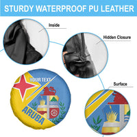 Custom Aruba Football Spare Tire Cover 2025 Coat Of Arms Style