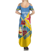 Custom Aruba Football Summer Maxi Dress 2025 Coat Of Arms Style