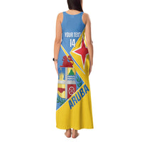 Custom Aruba Football Tank Maxi Dress 2025 Coat Of Arms Style