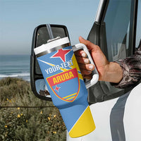 Custom Aruba Football Tumbler With Handle 2025 Coat Of Arms Style