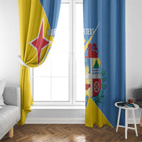 Custom Aruba Football Window Curtain 2025 Coat Of Arms Style
