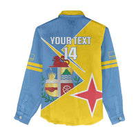 Custom Aruba Football Women Casual Shirt 2025 Coat Of Arms Style