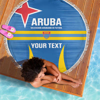 Custom Aruba Football Beach Blanket 2025 Go Champions Flag Color