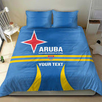 Custom Aruba Football Bedding Set 2025 Go Champions Flag Color