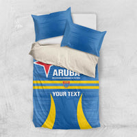 Custom Aruba Football Bedding Set 2025 Go Champions Flag Color