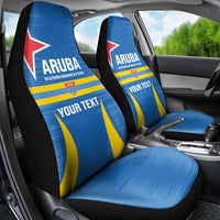 Custom Aruba Football Car Seat Cover 2025 Go Champions Flag Color