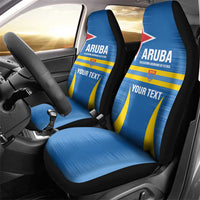 Custom Aruba Football Car Seat Cover 2025 Go Champions Flag Color