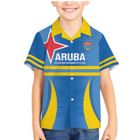 Custom Aruba Football Family Matching Mermaid Dress and Hawaiian Shirt 2025 Go Champions Flag Color