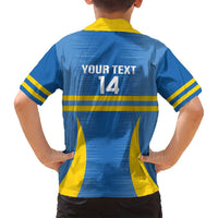 Custom Aruba Football Family Matching Puletasi and Hawaiian Shirt 2025 Go Champions Flag Color