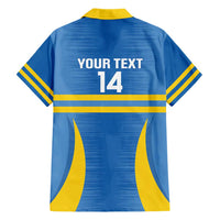 Custom Aruba Football Family Matching Short Sleeve Bodycon Dress and Hawaiian Shirt 2025 Go Champions Flag Color