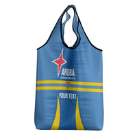 Custom Aruba Football Grocery Bag 2025 Go Champions Flag Color