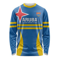 Custom Aruba Football Long Sleeve Shirt 2025 Go Champions Flag Color