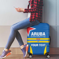 Custom Aruba Football Luggage Cover 2025 Go Champions Flag Color