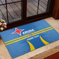 Custom Aruba Football Rubber Doormat 2025 Go Champions Flag Color