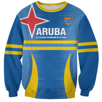 Custom Aruba Football Sweatshirt 2025 Go Champions Flag Color