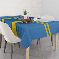 Custom Aruba Football Tablecloth 2025 Go Champions Flag Color