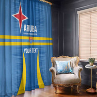 Custom Aruba Football Window Curtain 2025 Go Champions Flag Color