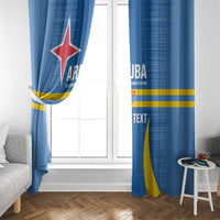 Custom Aruba Football Window Curtain 2025 Go Champions Flag Color