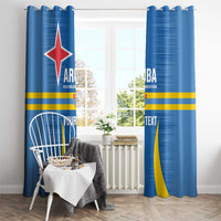 Custom Aruba Football Window Curtain 2025 Go Champions Flag Color