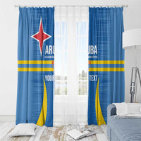 Custom Aruba Football Window Curtain 2025 Go Champions Flag Color