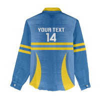 Custom Aruba Football Women Casual Shirt 2025 Go Champions Flag Color