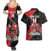 Custom Trinidad and Tobago Football Couples Matching Summer Maxi Dress and Hawaiian Shirt 2025 Go Soca Warriors