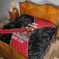 Custom Trinidad and Tobago Football Quilt 2025 Go Soca Warriors