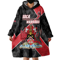 Custom Trinidad and Tobago Football Wearable Blanket Hoodie 2025 Go Soca Warriors