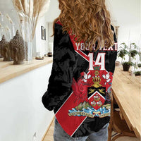 Custom Trinidad and Tobago Football Women Casual Shirt 2025 Go Soca Warriors