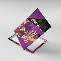 Custom Trinidad and Tobago Cricket Canvas Wall Art Come On Knight Riders Purple Version