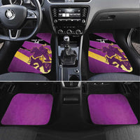 Custom Trinidad and Tobago Cricket Car Mats Come On Knight Riders Purple Version