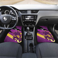 Custom Trinidad and Tobago Cricket Car Mats Come On Knight Riders Purple Version
