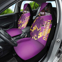 Custom Trinidad and Tobago Cricket Car Seat Cover Come On Knight Riders Purple Version