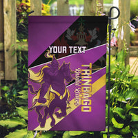 Custom Trinidad and Tobago Cricket Garden Flag Come On Knight Riders Purple Version