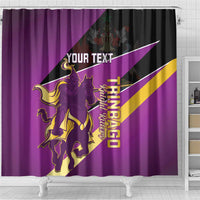 Custom Trinidad and Tobago Cricket Shower Curtain Come On Knight Riders Purple Version