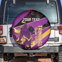 Custom Trinidad and Tobago Cricket Spare Tire Cover Come On Knight Riders Purple Version