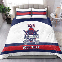 Custom United States Lacrosse Bedding Set Go Champions White Version