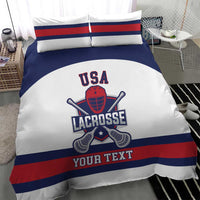 Custom United States Lacrosse Bedding Set Go Champions White Version
