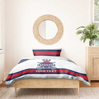 Custom United States Lacrosse Bedding Set Go Champions White Version