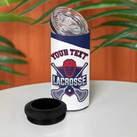 Custom United States Lacrosse 4 in 1 Can Cooler Tumbler Go Champions White Version