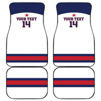 Custom United States Lacrosse Car Mats Go Champions White Version