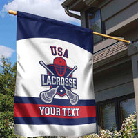 Custom United States Lacrosse Garden Flag Go Champions White Version