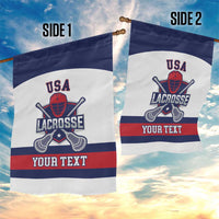 Custom United States Lacrosse Garden Flag Go Champions White Version
