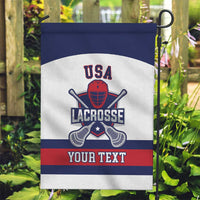 Custom United States Lacrosse Garden Flag Go Champions White Version